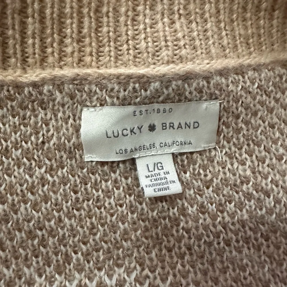 Lucky Brand Oversized Camo Cardigan in Natural - Picture 6 of 6